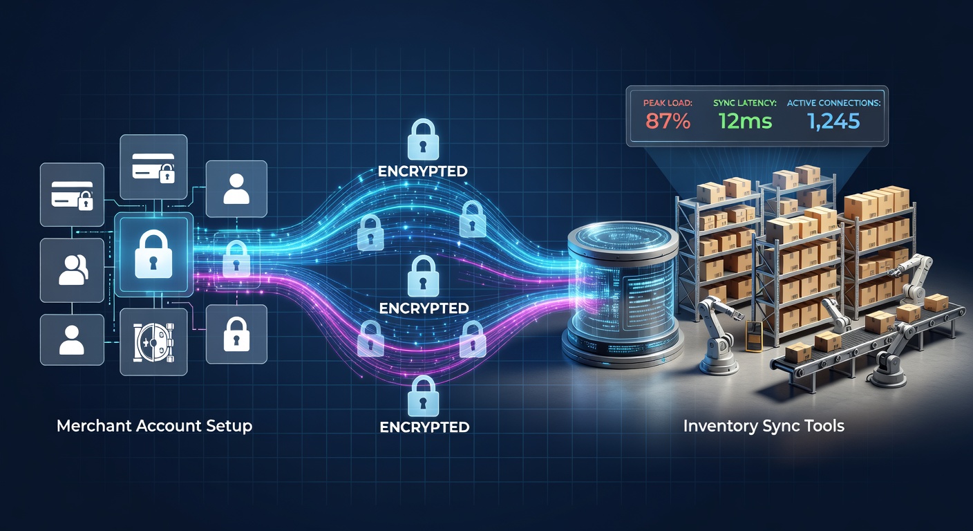 Secure integration flow between payment gateways and inventory management during high-volume sales