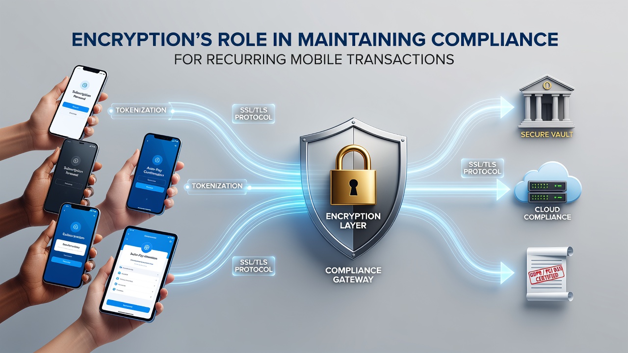 Mobile payment encryption compliance workflow diagram