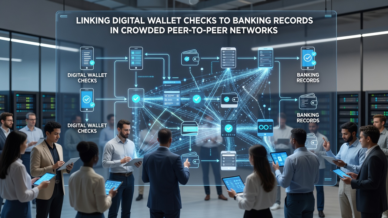 Banking record linkage interface during high-volume peer-to-peer transactions